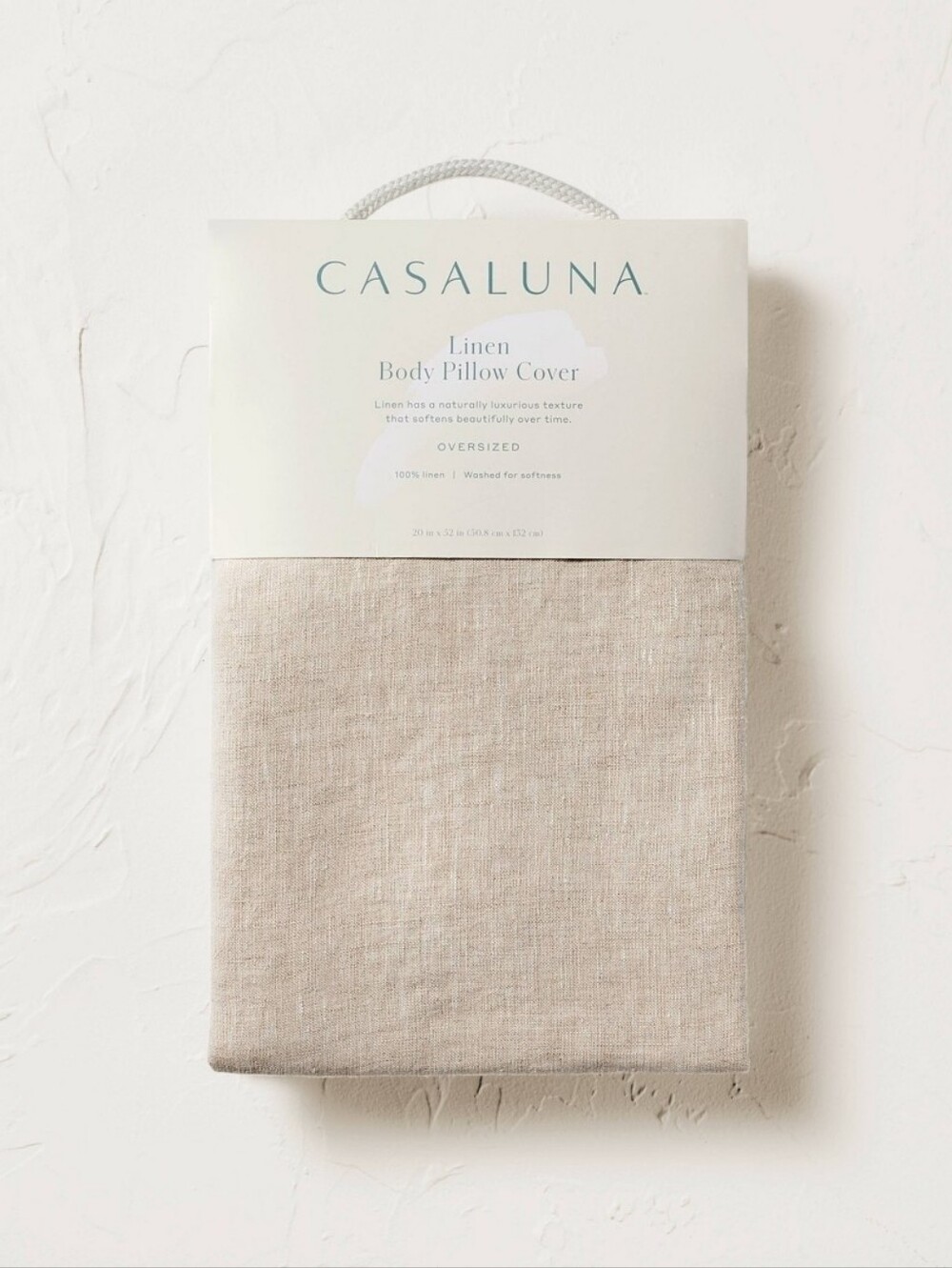 Casaluna - European Flax Linen Body Pillow Cover Natural Undyed - Casaluna™ New